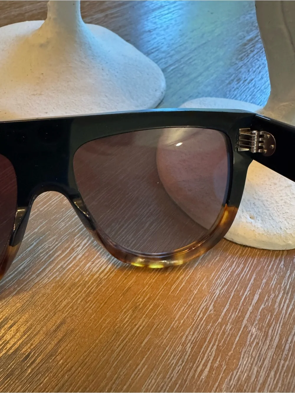 Celine Black and Tortoiseshell Sunglasses
